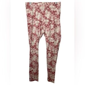 Old Navy Pink White Tie Dye Leggings NWOT